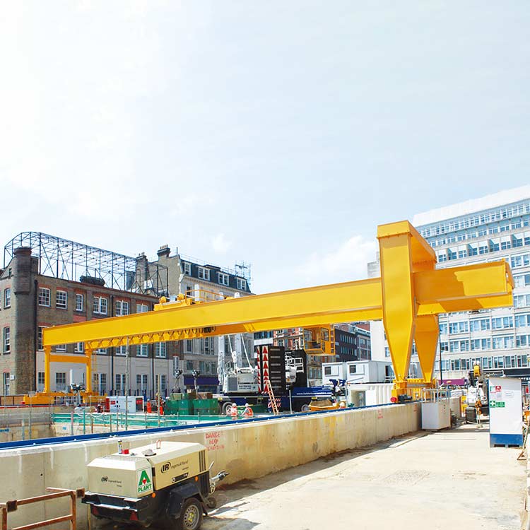 10噸歐式雙主梁龍門起重機參數-雙主梁門式起重機型號
